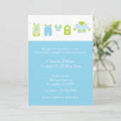 Baby 2e Shower Invitation Kaart (Staand voorkant)
