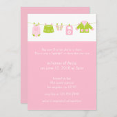 Baby 2e Shower Invitation Kaart (Voorkant / Achterkant)