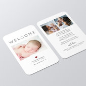 Baby 3 foto bericht over typografie notitiekaartje