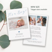 Baby 3 foto script baby notitiekaartje