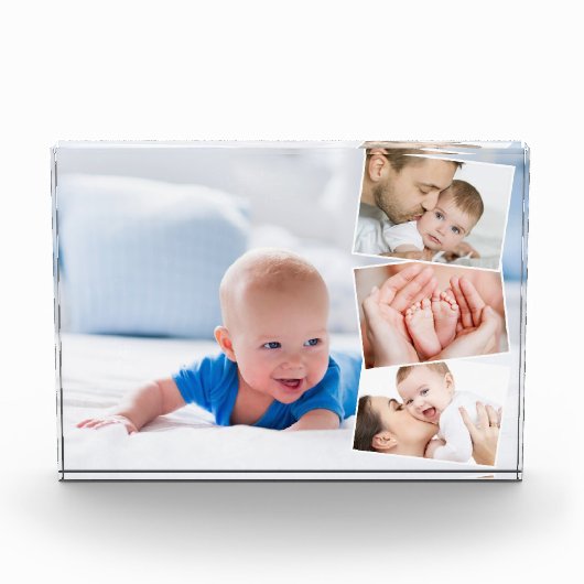 Baby 4 Fotocollage Zigzag Fotostrip Fotoblokken (Voorkant)