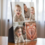 Baby 4 Photo Collage Cute Picture Instagram Fotoplaat<br><div class="desc">Capture your baby’s cutest moments with this Baby 4-Photo Collage Instagram-Style Plaque, designed to showcase four special photos in a clean, social-inspired grid layout. Perfect for nurseries, desks, or gifting to grandparents, this personalized plaque brings charm and modern style to any space. Add your baby’s name, birthdate, or a sweet...</div>