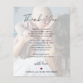 Baby 4 van de begroting fotomanuscript dank u kaar (Voorkant)