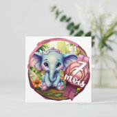 Baby - 7 maanden kaart (Staand voorkant)