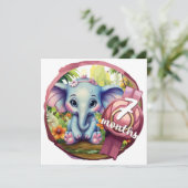 Baby - 7 months kaart (Staand voorkant)