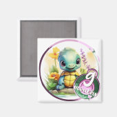 Baby - 9 months too magneet (Voorkant / Achterkant)