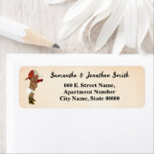 Baby AA Brandweerman Baby shower Retouradres Etiket (Insitu)