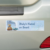 Baby aan boord (aanpasbaar) bumpersticker (Op auto)