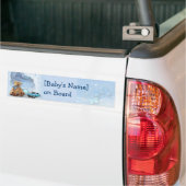 Baby aan boord (aanpasbaar) bumpersticker (Op Truck)
