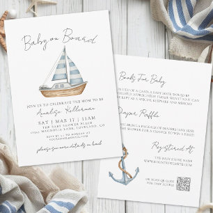 Baby aan boord All-in-one Nautical Baby Shower Uit Kaart