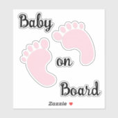 Baby aan boord Auto Decal Sticker (Vel)