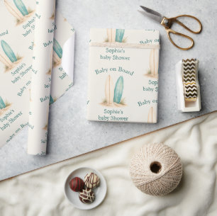 Baby aan Boord Baby Shower Aangepast Favor Geschen Cadeaupapier