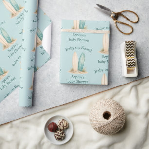 Baby aan Boord Baby Shower Aangepast Favor Geschen Cadeaupapier