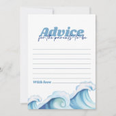 Baby Aan boord Baby shower Advies Kaart (Voorkant)