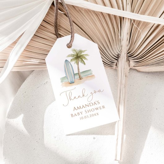 Baby aan boord Baby shower Dank u Cadeaulabel