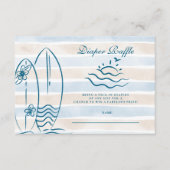 Baby aan boord Baby shower Diapper Raffle Informatiekaartje (Voorkant)