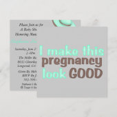 Baby-aan-boord-Baby shower Kaart (Voorkant / Achterkant)