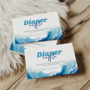 Baby Aan boord Baby shower Luier Raffle Informatiekaartje