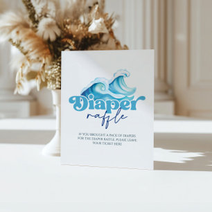 Baby Aan boord Baby shower Luier Raffle Reclamebord Met Voetstuk