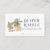 Baby aan boord Baby shower Luier Raffle Ticket Informatiekaartje (Voorkant)