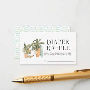 Baby aan boord Baby shower Luier Raffle Ticket Informatiekaartje