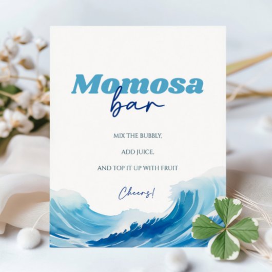 Baby aan boord Baby shower Momosa Bar Reclamebord Met Voetstuk