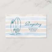 Baby aan boord Baby shower register Informatiekaartje (Voorkant)