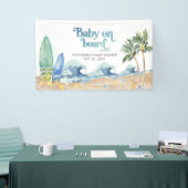Baby aan boord Baby shower Spandoek (Beurs)