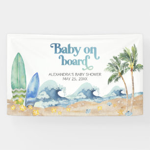 Baby aan boord Baby shower Spandoek