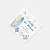 Baby aan boord Baby shower Surfboard Beach Servet (Hoek)