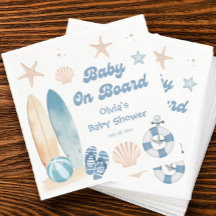 Baby aan boord Baby shower Surfboard Beach