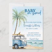 Baby aan boord Baby shower uitnodiging Sjabloon SU (Voorkant)
