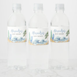 Baby aan boord Baby shower Waterfles Etiket