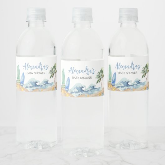 Baby aan boord Baby shower Waterfles Etiket (Flessen)