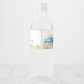 Baby aan boord Baby shower Waterfles Etiket (Achterkant)