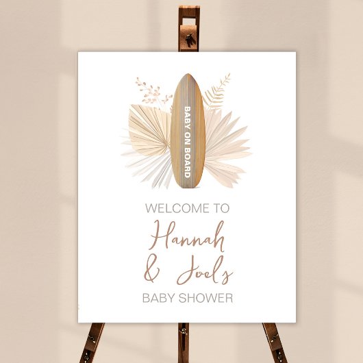 Baby aan boord Baby shower Welkomstbord Poster