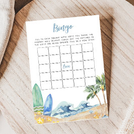 Baby aan boord Beach Baby shower Bingo Game