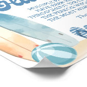 Baby aan boord Beach Baby shower Pacifier Hunt Gam Poster (Hoek)