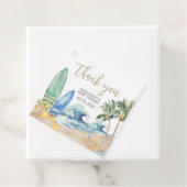 Baby aan boord Beach Baby shower Square Bedankjes Labels (In situ)