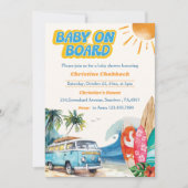 Baby Aan boord Beach Baby shower Uitnodiging (Voorkant)