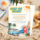 Baby Aan boord Beach Baby shower Uitnodiging
