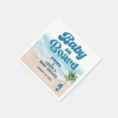 Baby aan boord Beach Boy Baby shower Servet (Hoek)