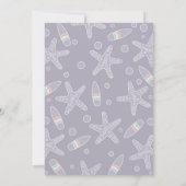 Baby aan boord | Beach Surf Baby shower Invitation Kaart (Achterkant)