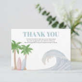 Baby aan boord bedankkaart (Staand voorkant)