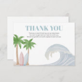 Baby aan boord bedankkaart (Voorkant / Achterkant)