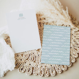 Baby aan boord Blauw SurfboardBaby shower Bedankkaart