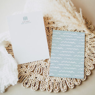 Baby aan boord Blauw SurfboardBaby shower Bedankkaart
