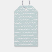 Baby aan boord Blauwe Surfplank Baby Shower Cadeaulabel (Achterkant)
