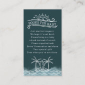 Baby Aan boord Boek Aanvraag Slate Blue Baby showe Informatiekaartje (Voorkant)