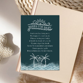 Baby Aan boord Boek Aanvraag Slate Blue Baby showe Kaart